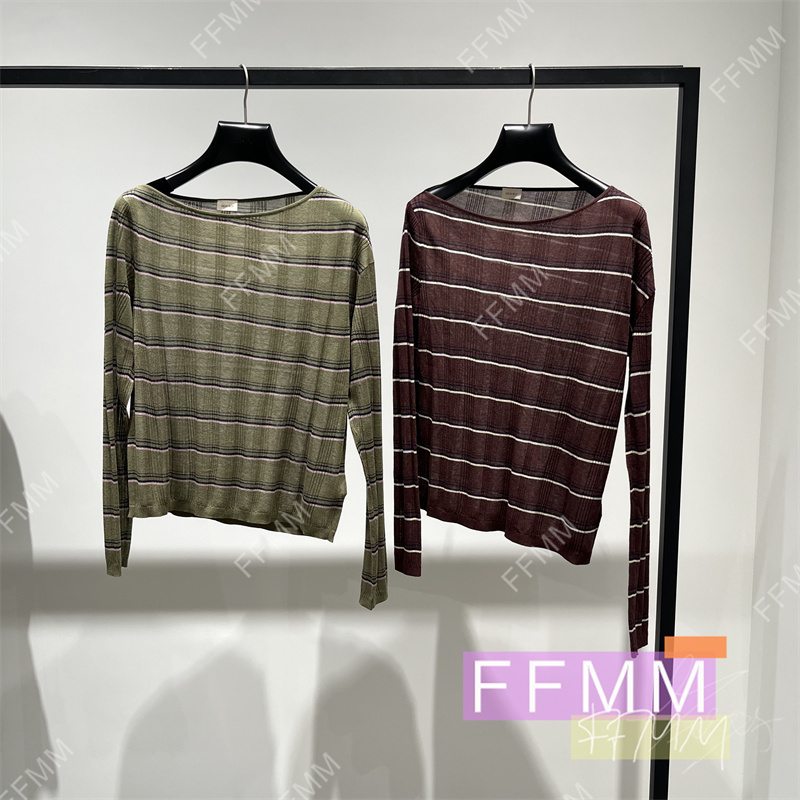 Oushili 1My303035F Genuine Product from the Store, 2026 Autumn New Model, Fine Striped One-Shoulder Knit Pullover 799 Oushili 1My303035F Genuine Product from the Store, 2026 Autumn New Model, Fine Striped One-Shoulder Knit Pullover 799