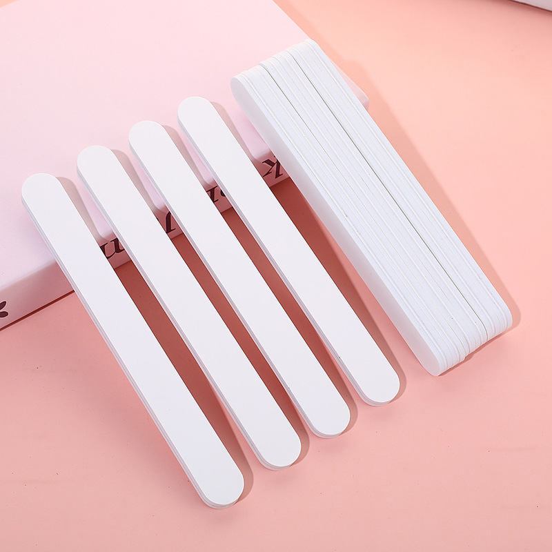 Nail Polishing Strip, Double-Sided, White, 5000 Grit, Fine Grinding, Restores Shine, Ultra-Fine Polishing, White Surface, Super Fine Waxing