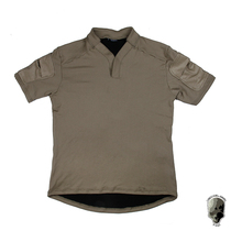 TMC new spring and summer mens short-sleeved T-shirt V-neck tactical top single-guide quick-drying elastic fabric TMC3409