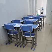 Liftable hosting class buckle training desk adult writing desk children set tutoring desk and chair double specials