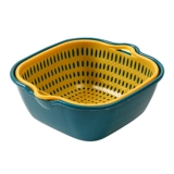 Двухэтажная пластиковая сушилка, квадратная корзина для домашнего использования, комплект, скандинавский стиль, 3 предмета