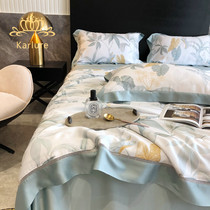 Karlur80 bifacial sky silk summer cool by four sets of printed summer by ice silk machine washable air conditioning by thin