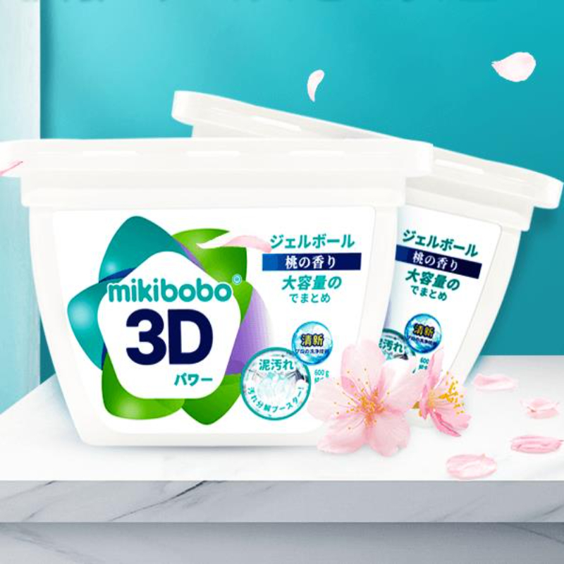 【16点抢免单】mikibobo樱花3D洗衣凝珠*3盒