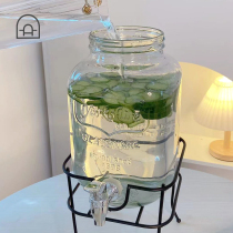 Fridge Bucket God with tap cold kettle Fruit Enlarged Capacity Cold Stainless Steel Taps Zakers Cool Kettle