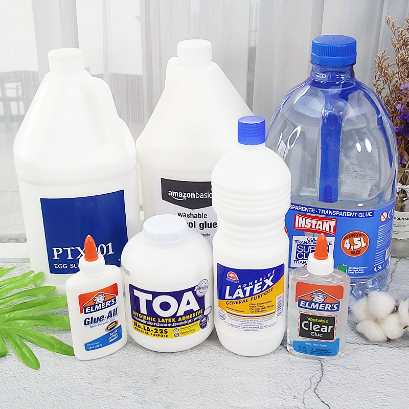 Пластилин instant西班牙白胶白乳胶透明液体胶史莱姆大瓶桶起泡胶水材料