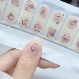 Мультяшные наклейки для ногтей для маникюра, милые накладные ногти, гель-лак для ногтей, коллекция 2023
