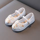 Old Beijing children's cloth shoes girls embroidered shoes Chinese style children's costume shoes baby handmade antique Hanfu shoes