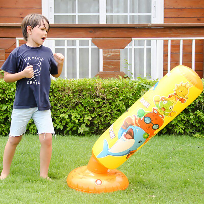 Tumbler Children Inflatable Toy Baby Domestic Vertical Exercise Sandbag Early Childhood Fitness Sandbag Boxing Post