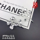 藏月阁 Металлические трехмерные аксессуары ручной работы, ручка, китайская шпилька, ханьфу, аксессуар, в цветочек, «сделай сам», косплей