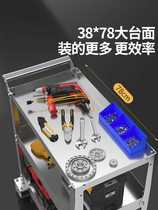 All Over Stainless Steel Tool Car Trolley Small Cart Multifunction Mobile Workshop Steam Repair Repair Tool Shelf Layer Zero