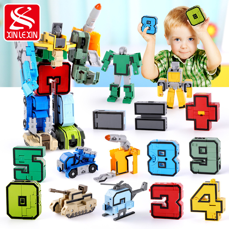 Digital Transformation Toy Brainchildren Hundred Transformation Dinosaur Robot 5 Letter Alphabet King Kong Complete Set Boys 3-6 Years