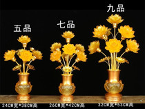 Led Seven colorful glazed lotus lamp Buddha for the lamp Crystal Buddhist temples Home to the former nine pint of the Buddha