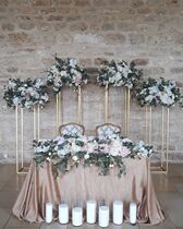 Golden Shelf Wedding Celebration Geometric Road Leading Flower Racks Iron Art Rectangular Wedding Scene Decoration Pendulum Scenes Arrangement Racks