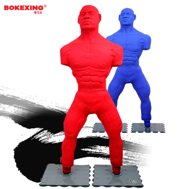 Pulpit-shaped silicone Humanoid Boxing Sandbag Training Dummy home Professional Blow Scattered vertical Shark Rubber Man
