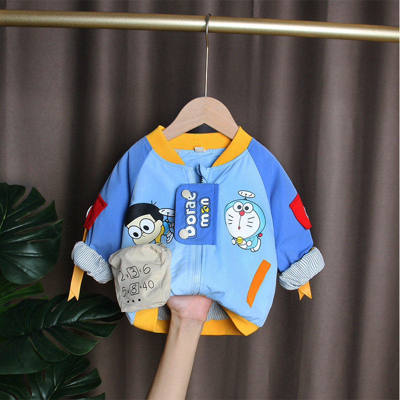 Boy Clothing Boy Coats Spring Autumn Season 2022 New Foreign Pie Trendy Baby Boy Jacket Outside Wearing Baby Spring Bottling