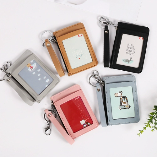 Картхолдер, маленькая ультратонкая сумка через плечо, маленький вместительный и большой бумажник, милый комплект, кошелек, ключница, брелок, Южная Корея