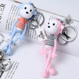 Мультяшный брелок для йоги, кукла, подвеска, ранец, ключница, обезьяна, подарок на день рождения