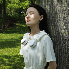 无叶挂脖小风扇便携式迷你懒人静音