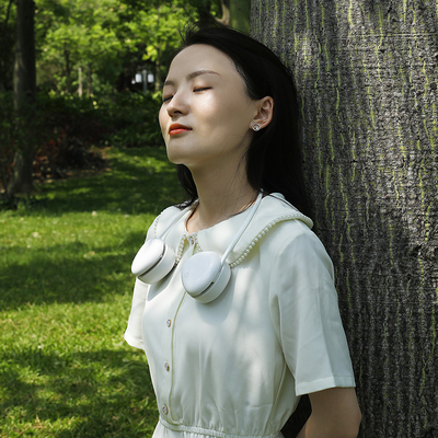 无叶挂脖小风扇便携式迷你懒人静音