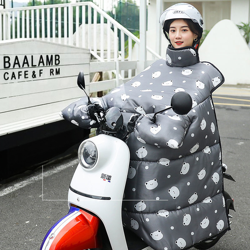 挡风被电动车冬季加厚加绒新款