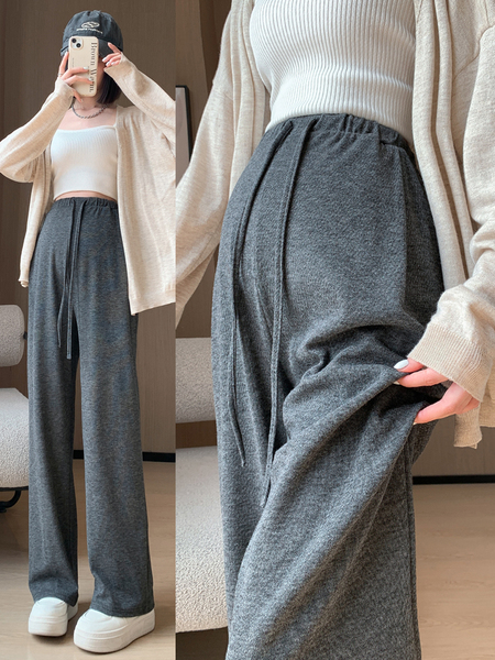 Autumn and Winter Outer Wear Thickened No Belly Support Pregnant Women's Pants