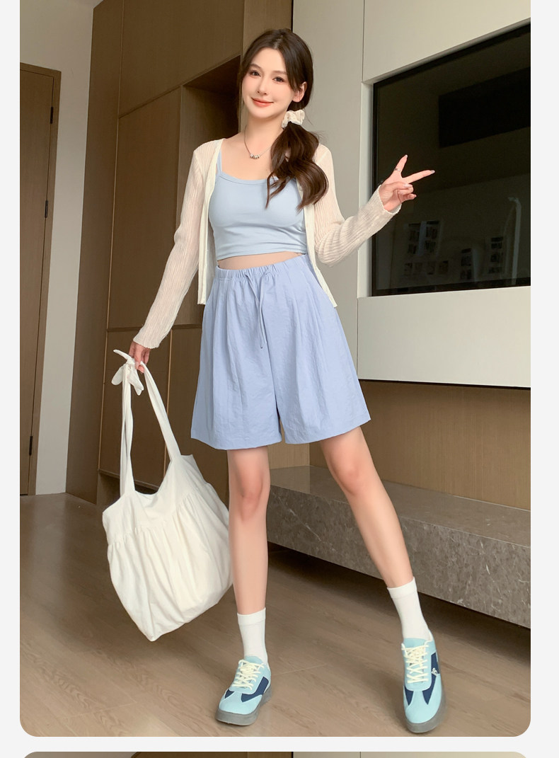 孕妇短裤夏季薄款外穿无托腹不勒肚子奶芙裤宽松休闲打底裤子夏装 — 27