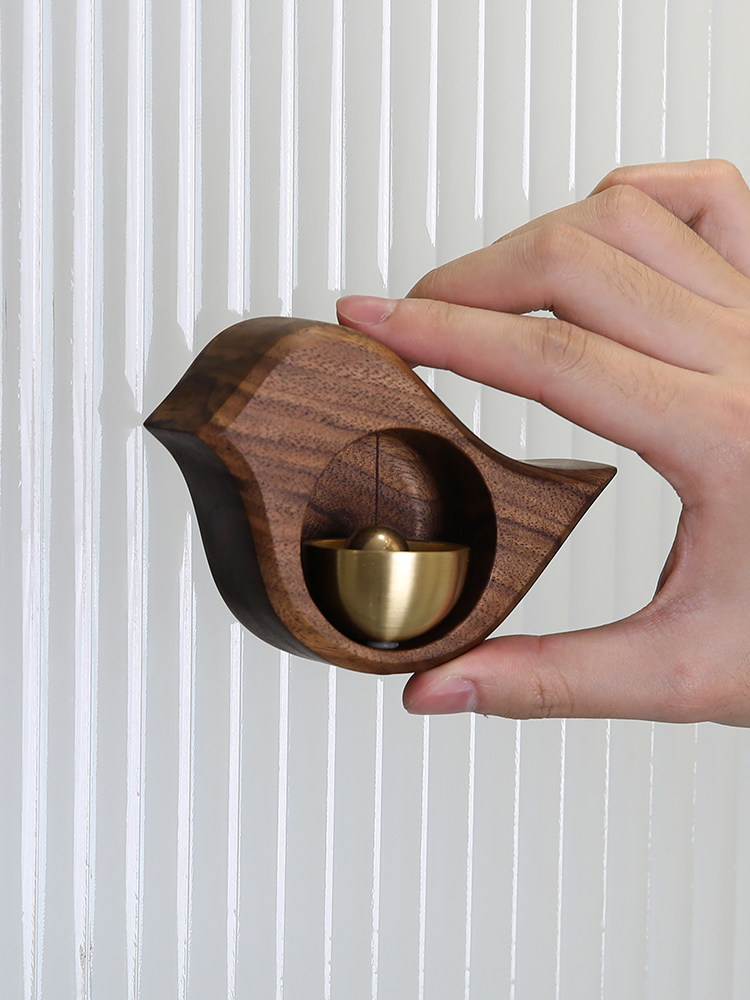 Japanese-style wind chime small hanging decoration suction door copper bell door hanging refrigerator sticker decoration door reminder creative gift