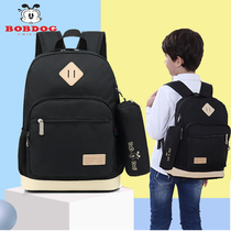 Babou Primary School schoolbag first and second grade boy first grade schoolbag super light to reduce the burden of 1-6 childrens backpack