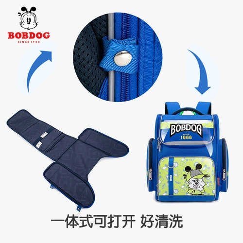 Мультяшный школьный рюкзак, детский космический милый ранец со сниженной нагрузкой