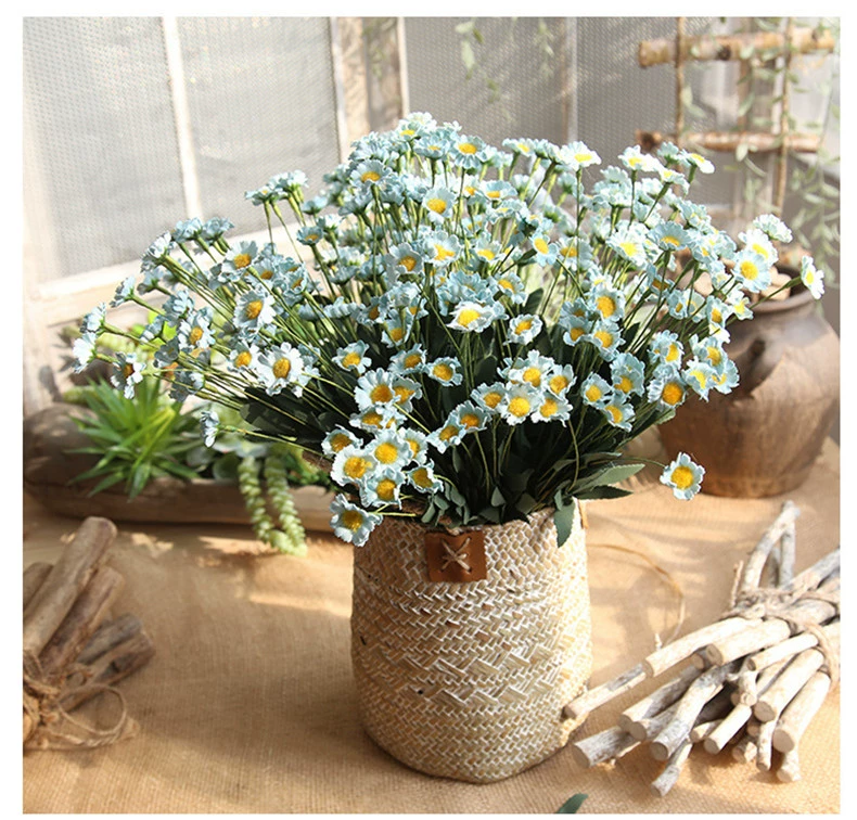 Hoa nhân tạo PE Hoa cúc nhỏ bó hoa Châu Âu Mục vụ tại nhà Phòng khách Hoa giả Hoa lụa Hoa trang trí sắp xếp - Hoa nhân tạo / Cây / Trái cây