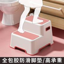 Ladder stool household two-step ladder step foot high and low stool ladder chair dual-purpose kitchen climbing car wash stool children and adults stable
