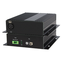 封倾 广播级平衡1路单向卡侬音频光端机无底噪杂音一路正向光纤收发器卡侬座XLR延长器24Bit 单纤FC SC LC S