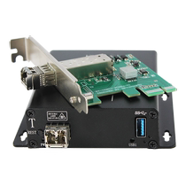 1口4路PCI-E转USB3 0光端机全兼容2 0 1 1收发光纤延长扩展卡插入主机插槽Kinect体感器高速数据摄像机