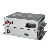 封倾 1路单向音频光端机莲花头单口转光纤延长收发器 双向RS485232数据单纤FC SC LC可定制3 5mm6 5凤