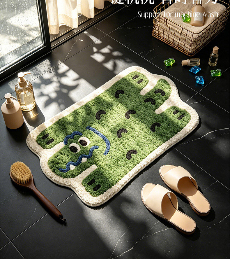 Коврик плюшевый Nine acres крокодил 40x60 см