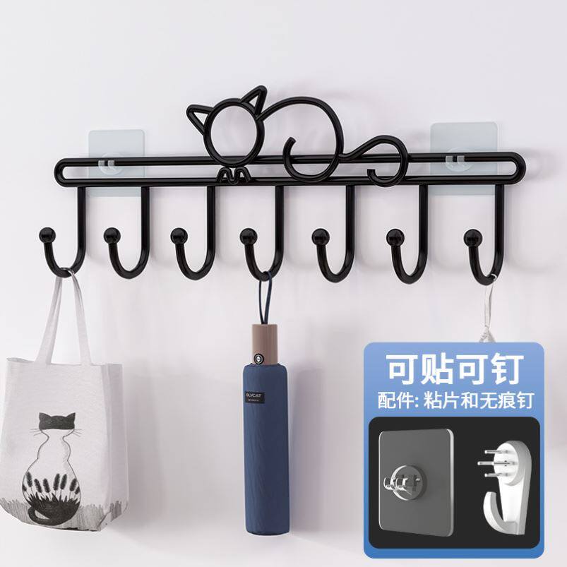 Hook Lady Room Adornment Wall Hung Hanger Mesh Red Nordic Wind Wall Hanging Clothes Hook Bag bag Key containing layer frame