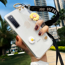 Small daisy transparent wristband oppofindx2 phone shell find x2 minimalist freshening x2pro protective sheath