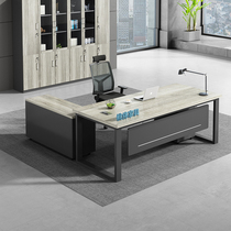 Nordic office furniture Atmospheric fashion boss desk Large desk Simple modern supervisor manager President desk Office desk