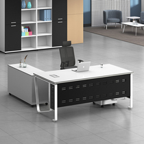 Simple modern furniture Office supervisor table and chair combination Presidents office Boss table Large desk Manager table Single person