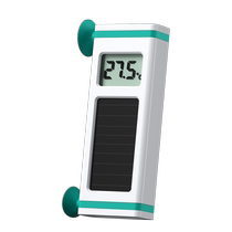 Fish Breathing Solar Fish Tank Thermometer High-precision Aquatic Plant Tank Temperature Measurement Electronic Display Sticker In-tank Water Thermometer