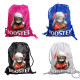 Booster Boxing Cat Drawstring Backpack Men's Sports Gym Bag Small Backpack Drawstring Storage Bag