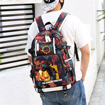 98 King of Fighters Eight Shen Hao Shen Shen Shunzhi Fire Dance Hall Red Ball Game Around the trend schoolbag animation student backpack tide