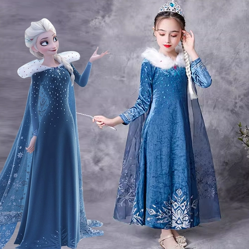 Дисней, демисезонный наряд маленькой принцессы, демисезонная юбка, детское платье, «Холодное сердце»