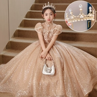 Платье+золотая вода капля корона (та же модель)