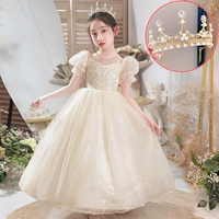 Длинный манекен головы, цвета шампанского, короткий рукав