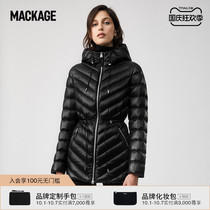 MACKAGE women TARA drawstring waist down down jacket hooded waterproof breathable coat counter