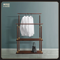 Mount Fuji multifunctional solid wood hanger all solid wood durable fashion large-capacity floor-to-ceiling coat rack hanger
