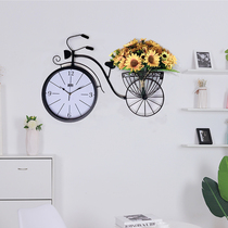 Wall clock living room home fashion art personality creative decoration Wall Wall watch restaurant mute American light luxury Nordic clock