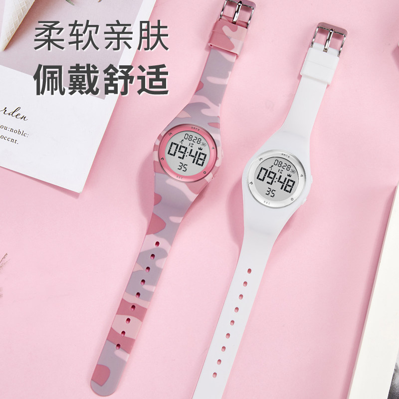 High school student watches women 2021 new junior high school minimalist sports waterproof big-boy girls junior high school electronic form-Taobao