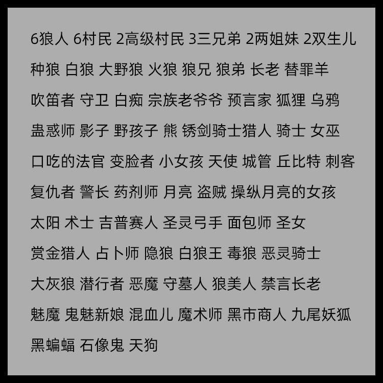 桌游塔罗占卜 狼人卡牌杀人游戏全套正版铁盒升级桌面游戏成人聚会桌游塑封防水 Fhsjp